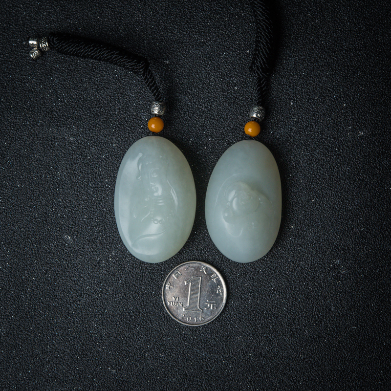 和田玉观音/佛挂坠-红掌柜