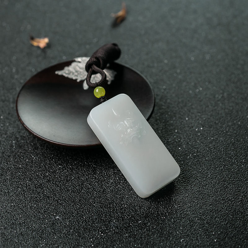 山料和田白玉吊坠-红掌柜