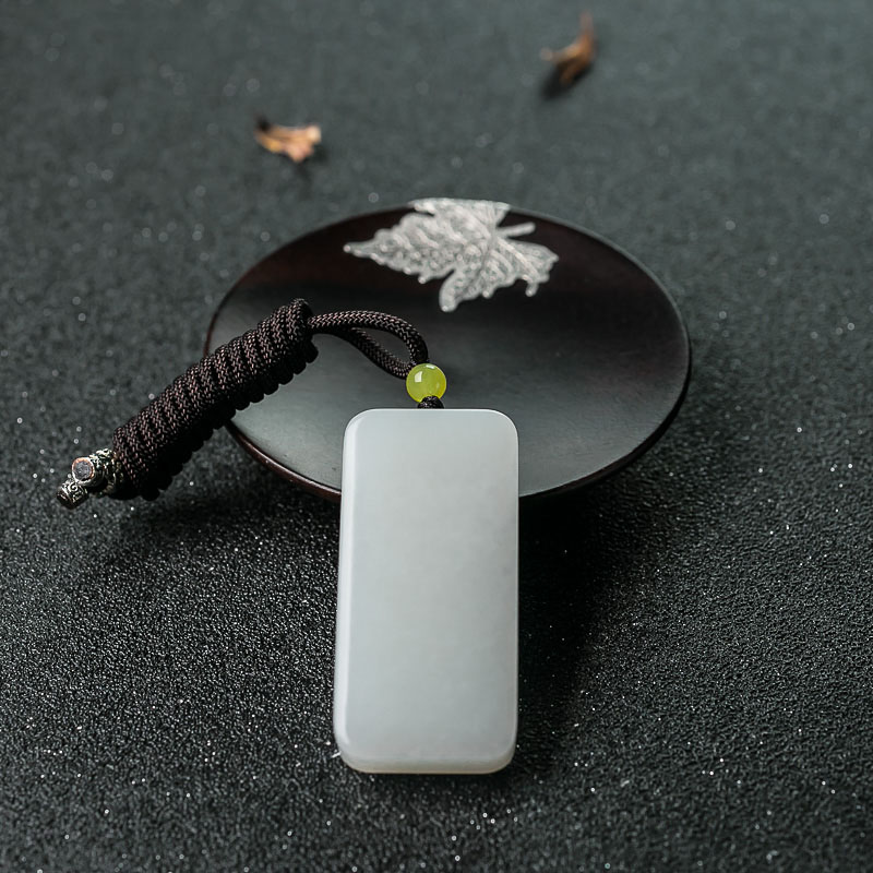 山料和田白玉貔貅牌-红掌柜