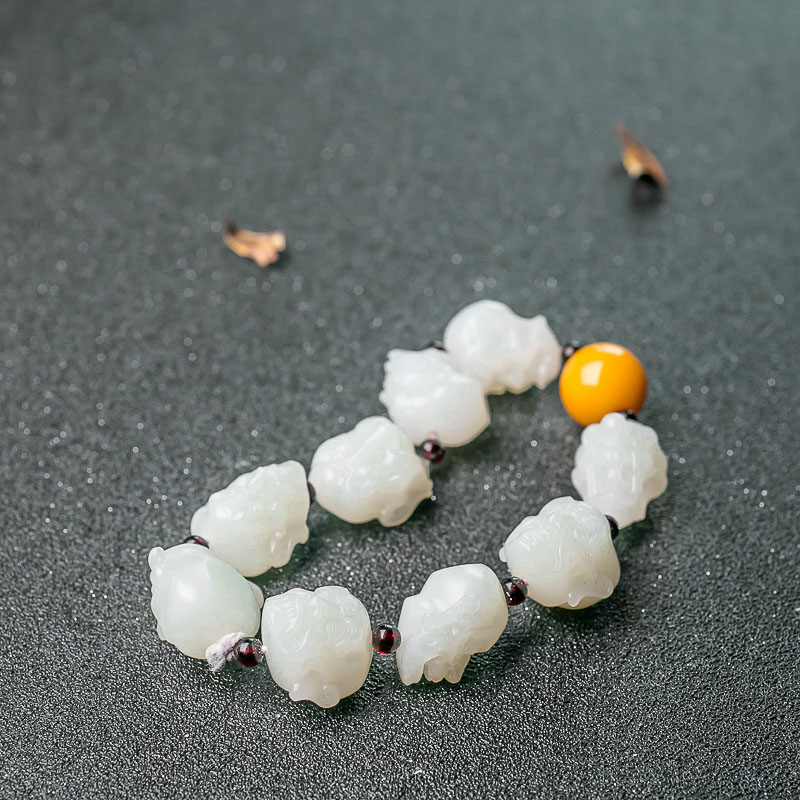 和田白玉手串-红掌柜