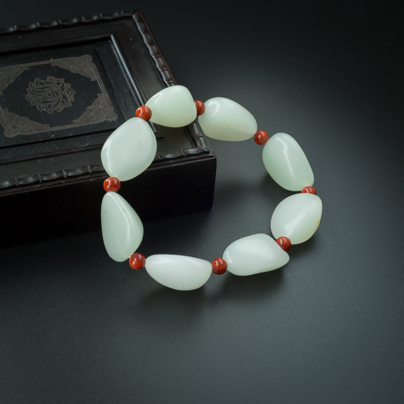 和田玉随形手链-红掌柜