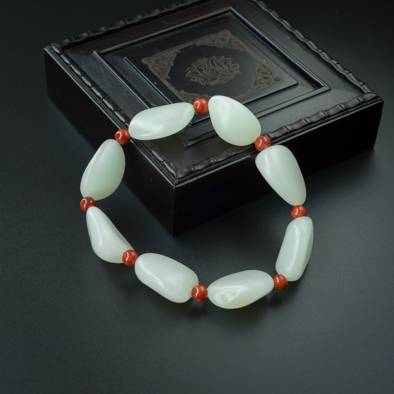 和田玉手串-红掌柜