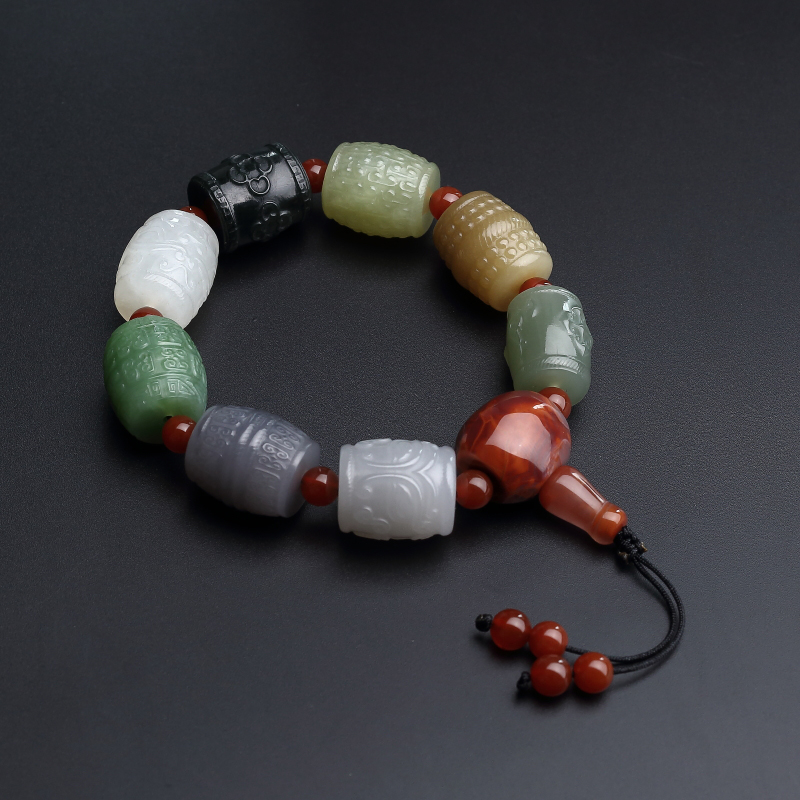 和田玉手串-红掌柜