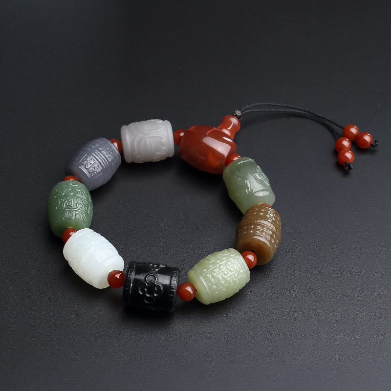 和田玉手串-红掌柜