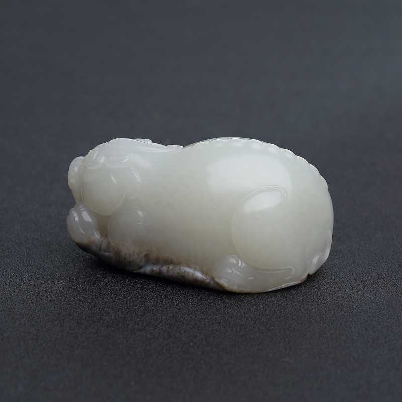 新疆和田青白玉貔貅吊坠 - 红掌柜