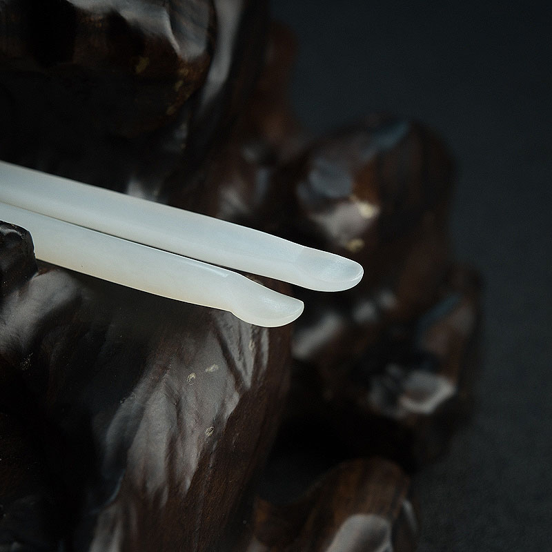 天然和田白玉耳勺-红掌柜