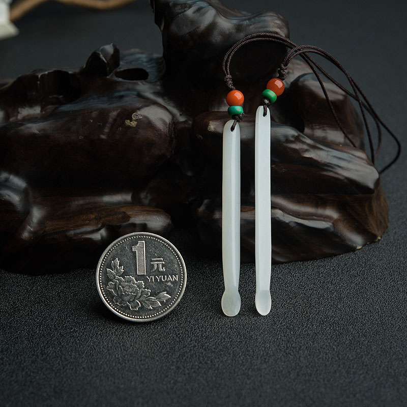 籽料和田玉耳勺-红掌柜