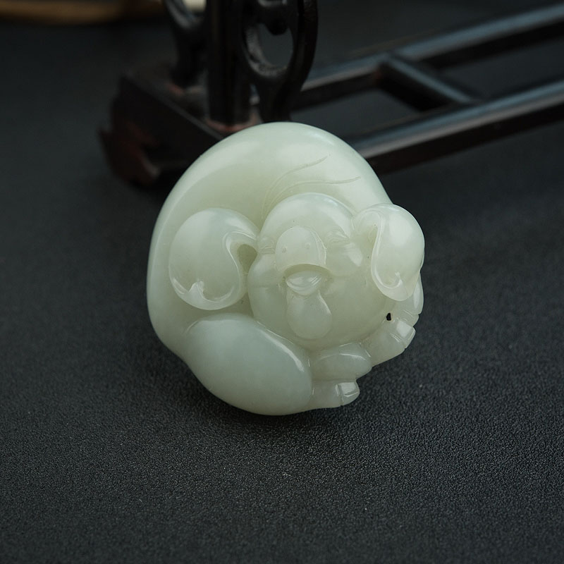 新疆和田玉招财猪-红掌柜