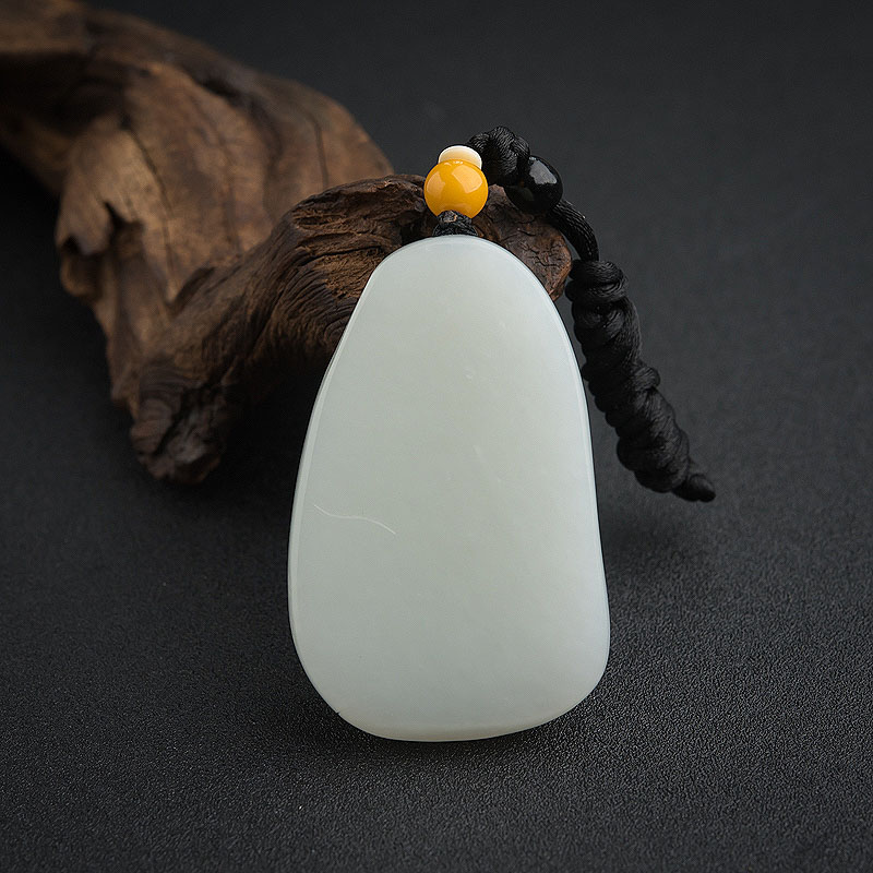 新疆天然和田白玉观音吊坠-红掌柜