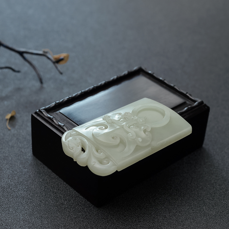 新疆和田青白玉吊坠 - 红掌柜