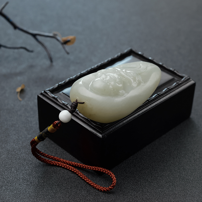 新疆籽料弥勒佛吊坠 - 红掌柜