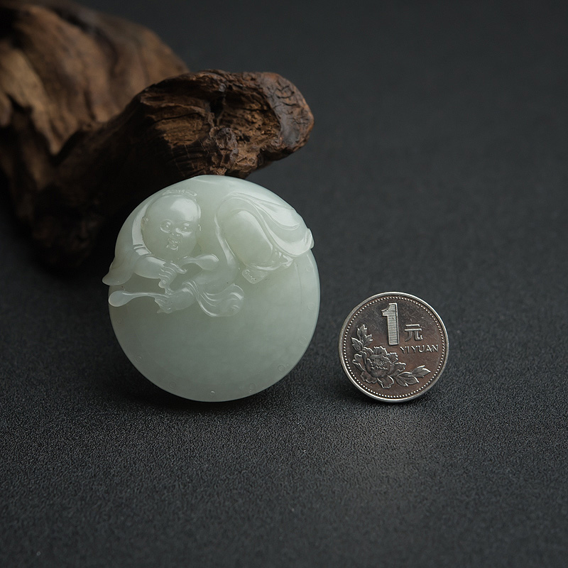 籽料和田玉玉吊坠-红掌柜