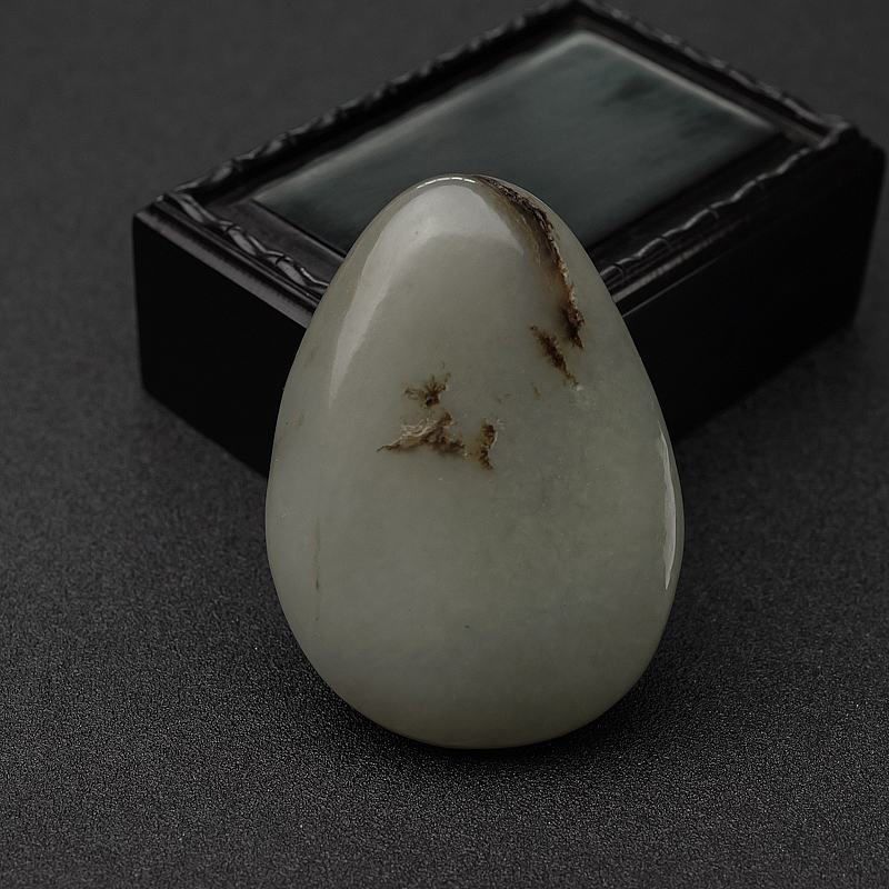 籽料和田青白玉观音吊坠-红掌柜