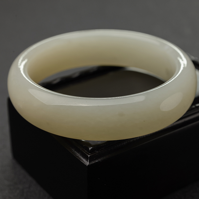 天然山料和田白玉平安镯-红掌柜