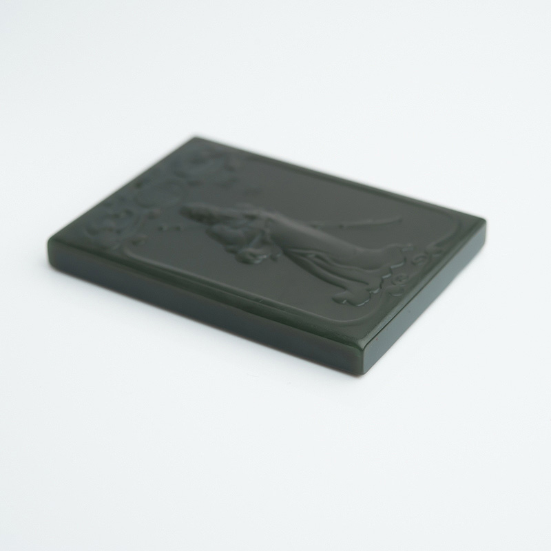 和田玉关公吊坠-红掌柜