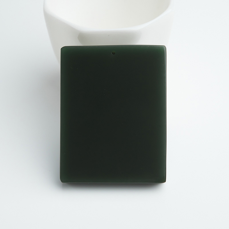 天然和田青玉花开富贵吊坠-红掌柜