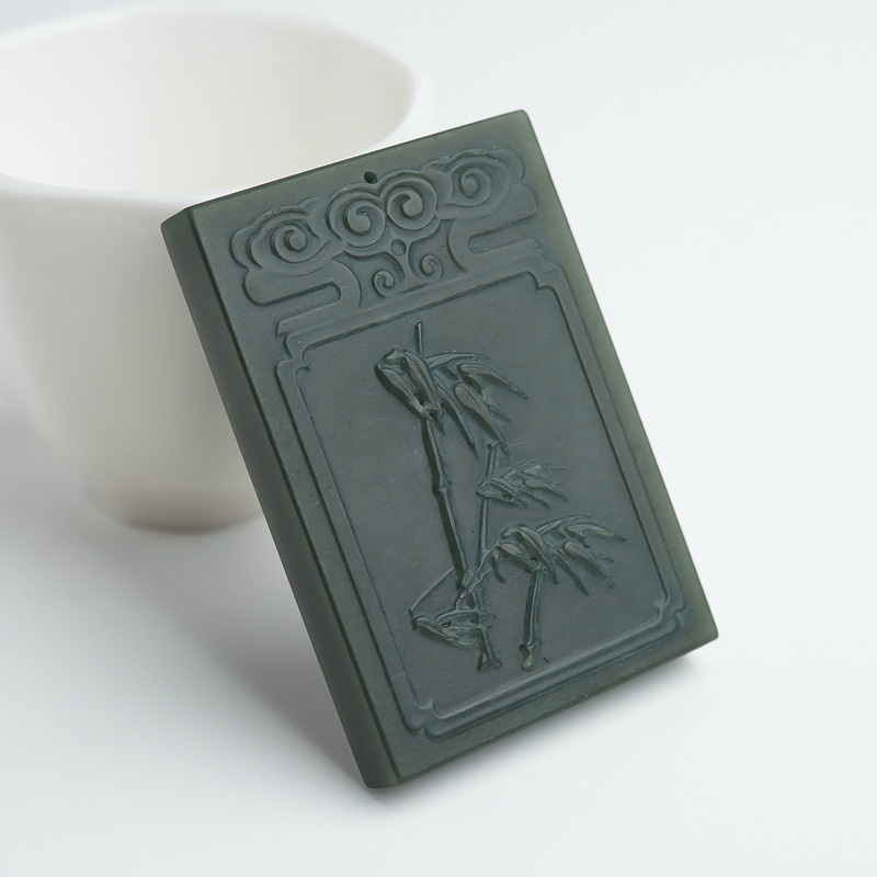 天然和田玉节节高升吊坠-红掌柜