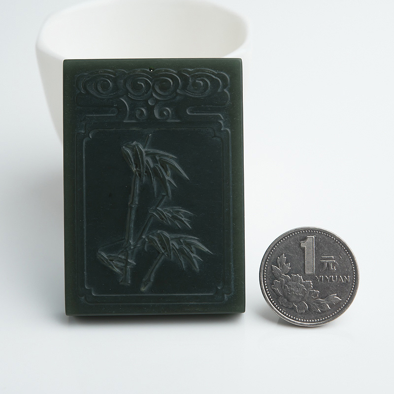 俄罗斯和田玉节节高升吊坠-红掌柜