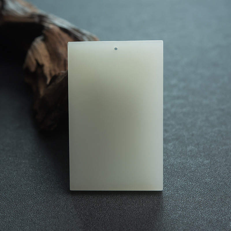 和田青白玉观音吊坠-红掌柜