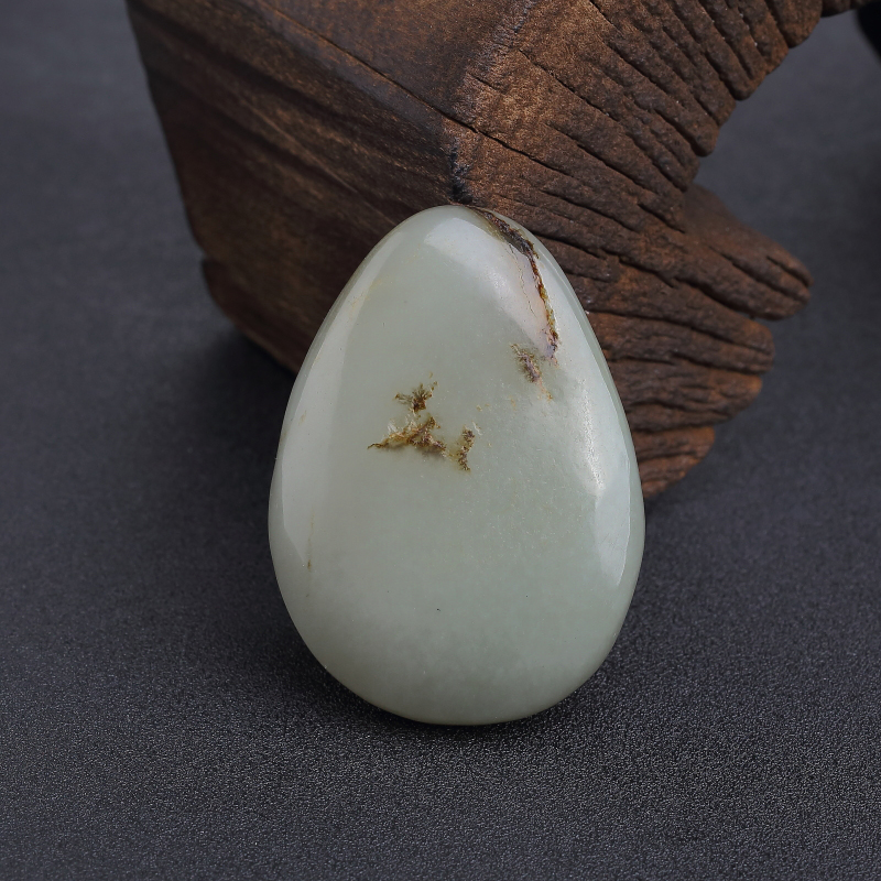 天然和田青白玉观音吊坠-红掌柜