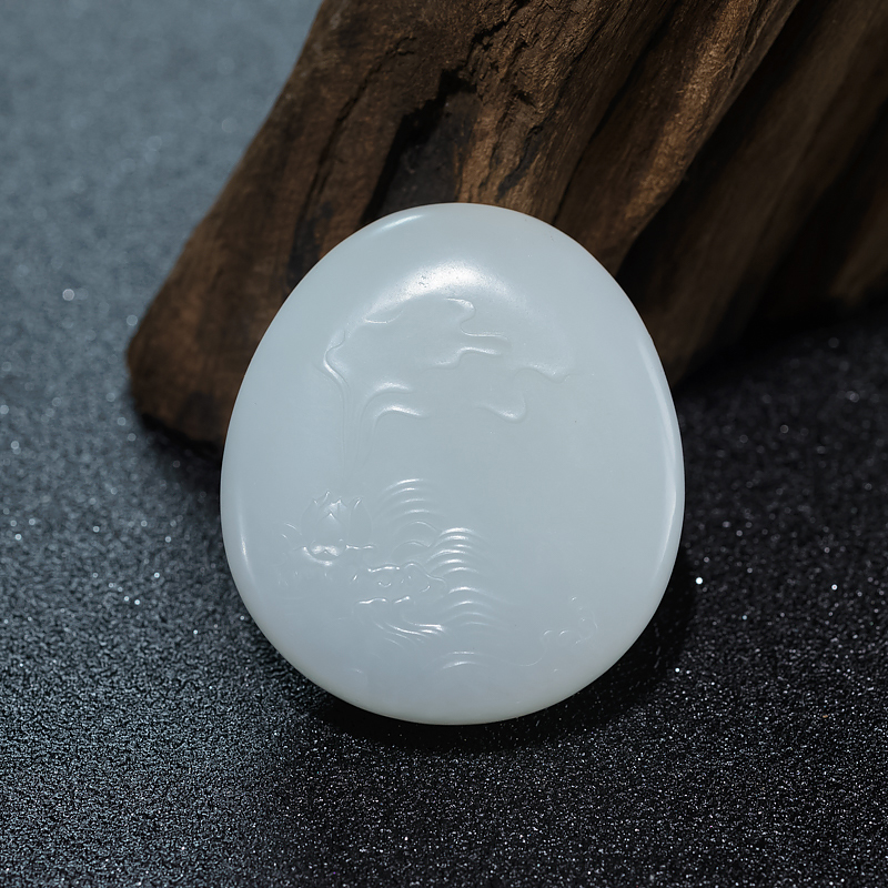 山料和田白玉弥勒佛-红掌柜