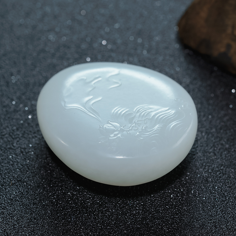 天然和田白玉弥勒佛吊坠-红掌柜