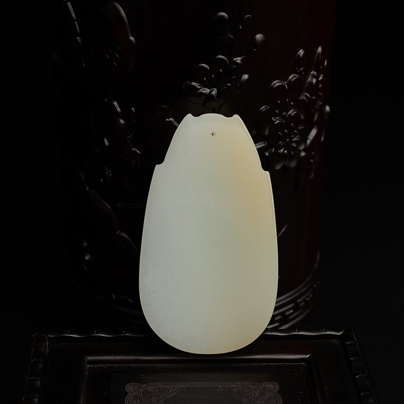 新疆天然和田玉吊坠 - 红掌柜