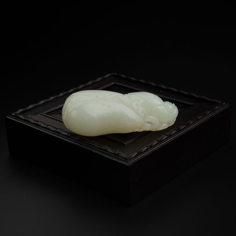 天然和田玉吊坠 - 红掌柜