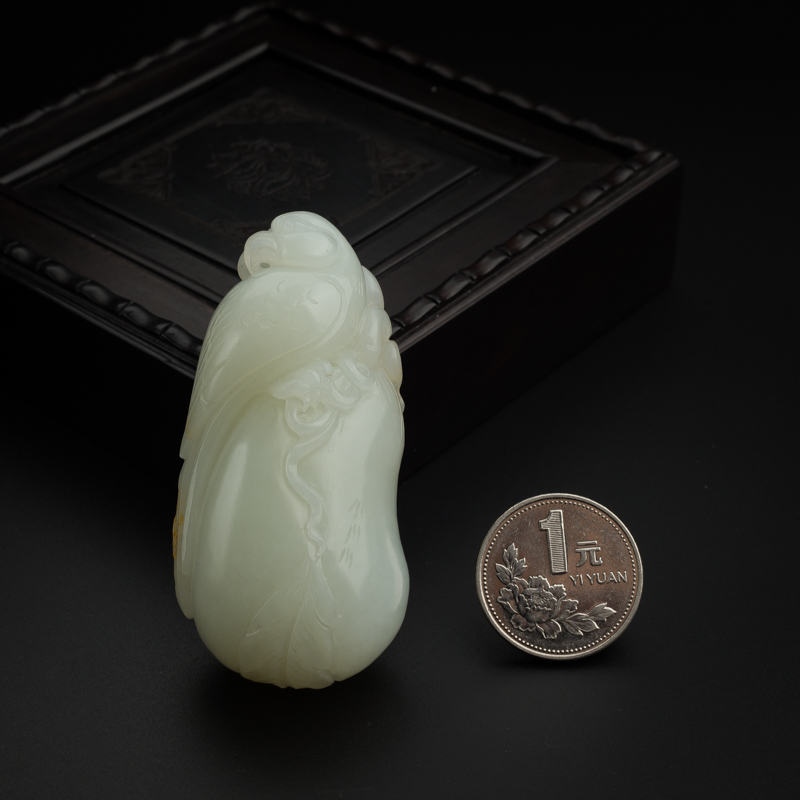 天然和田玉吊坠 - 红掌柜