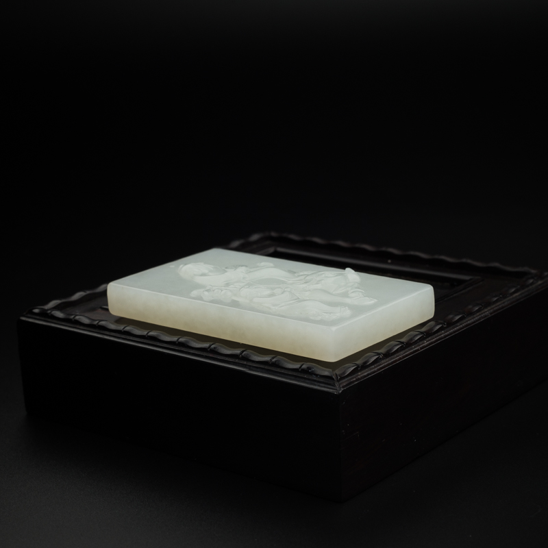 天然和田玉吊坠 - 红掌柜