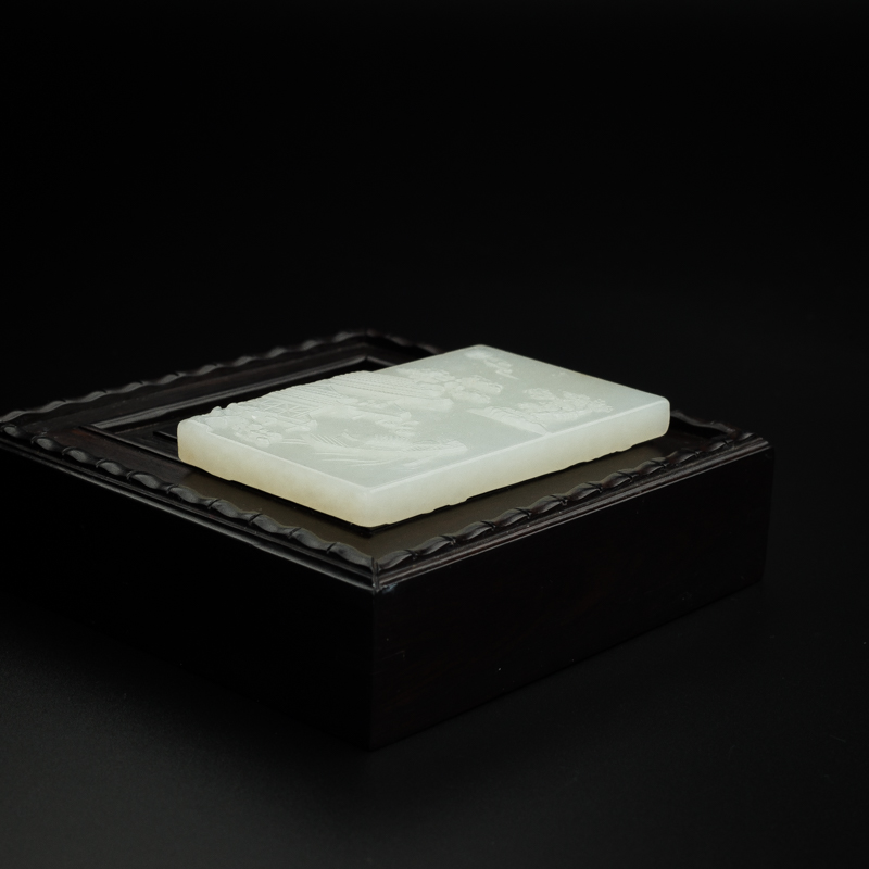 天然和田玉吊坠 - 红掌柜