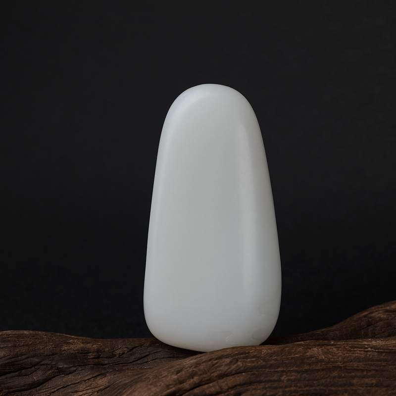 羊脂玉手把件 - 红掌柜