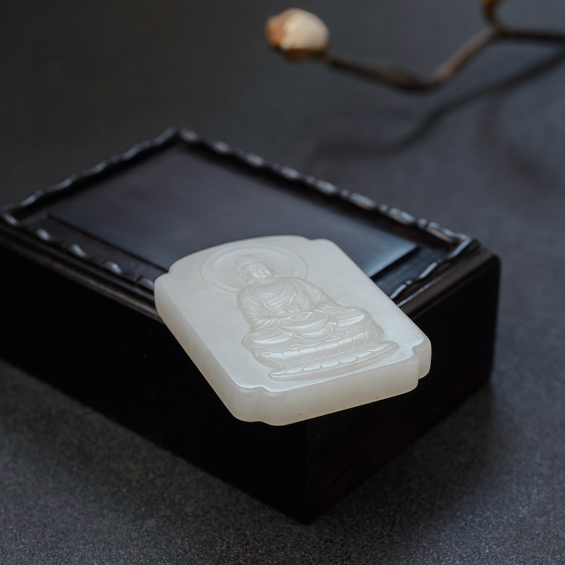 俄料白玉阿弥陀佛-红掌柜