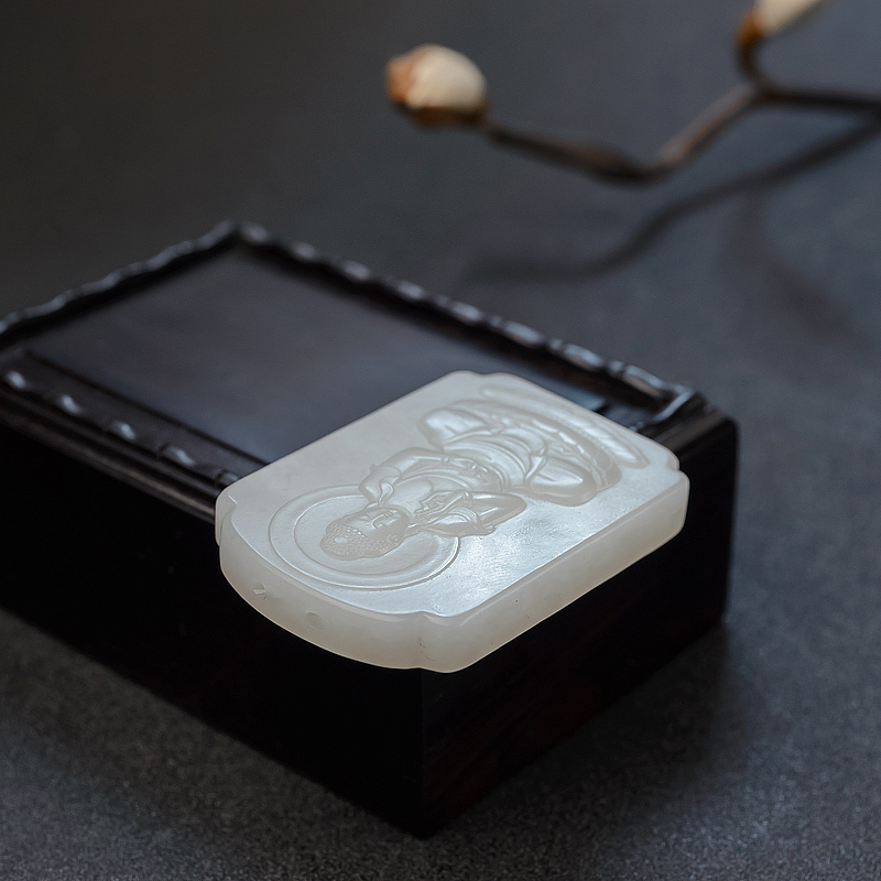 和田玉大日如来吊坠-红掌柜