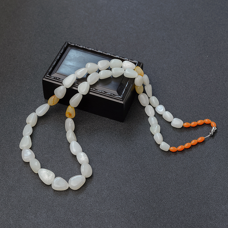 俄料白玉项链-红掌柜