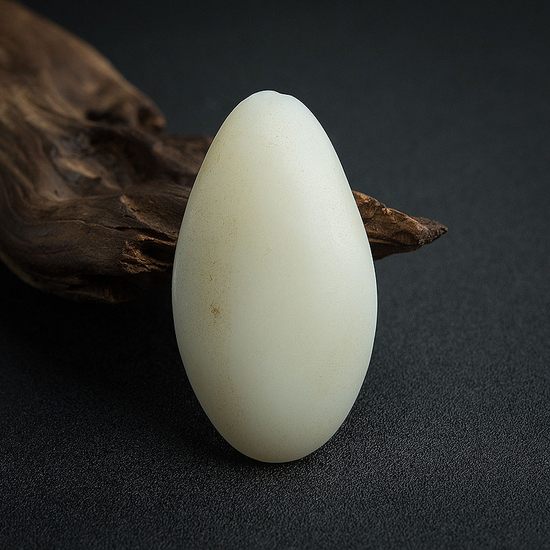 白玉山料鹤吊坠 - 红掌柜