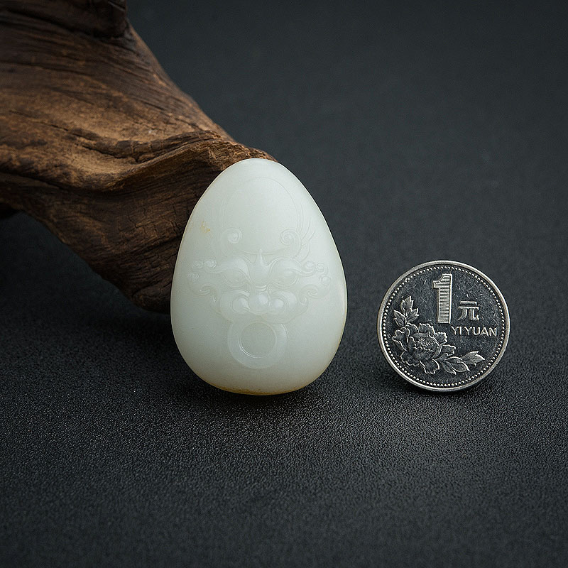 和田白玉吊坠 - 红掌柜