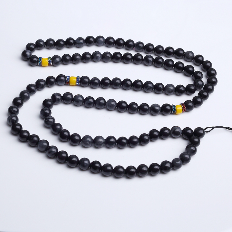 10mm俄料墨玉山料长链-红掌柜