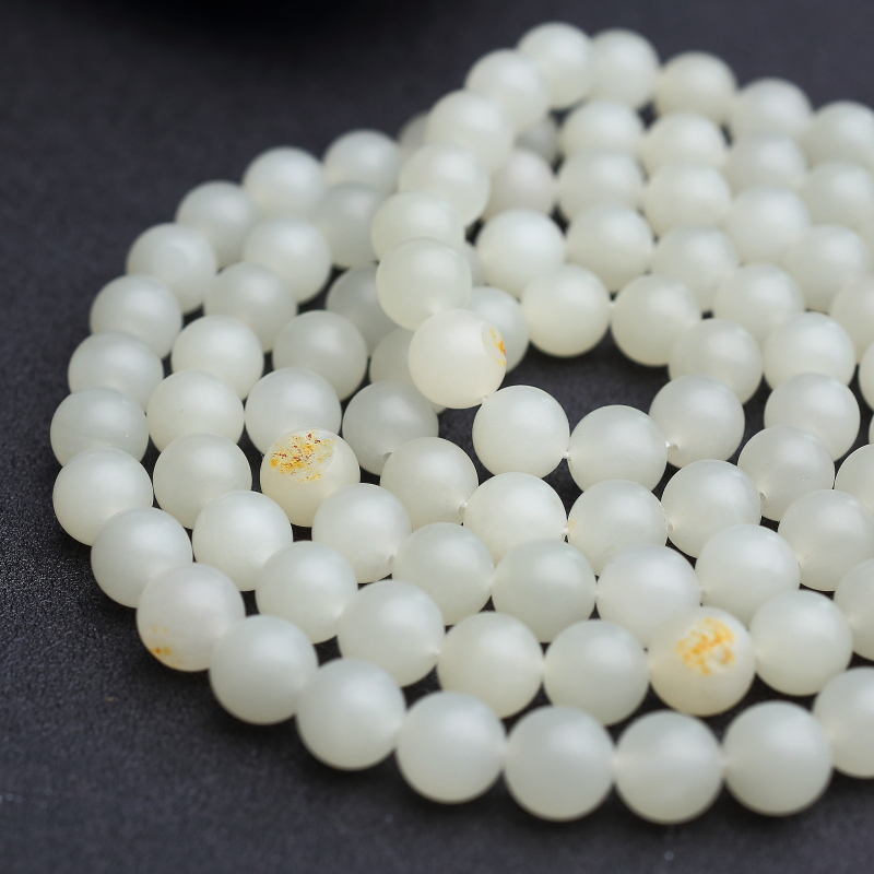 10mm新疆和田青白玉长链-红掌柜