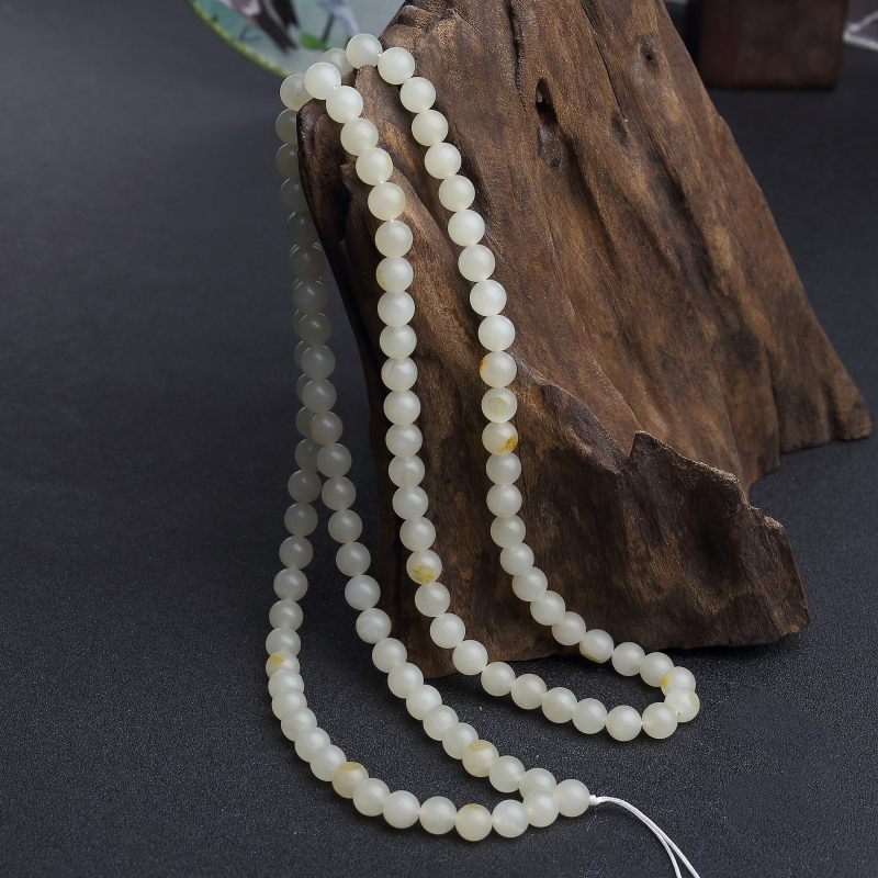 和田青白玉山料长链-红掌柜