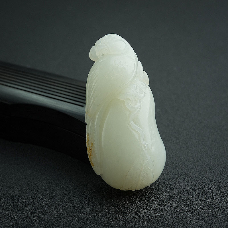 天然和田白玉鹰吊坠 - 红掌柜