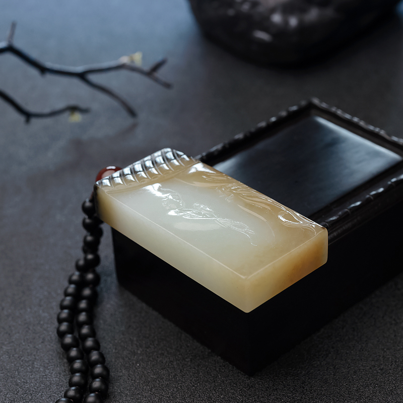 和田玉山料大日如来吊坠-红掌柜