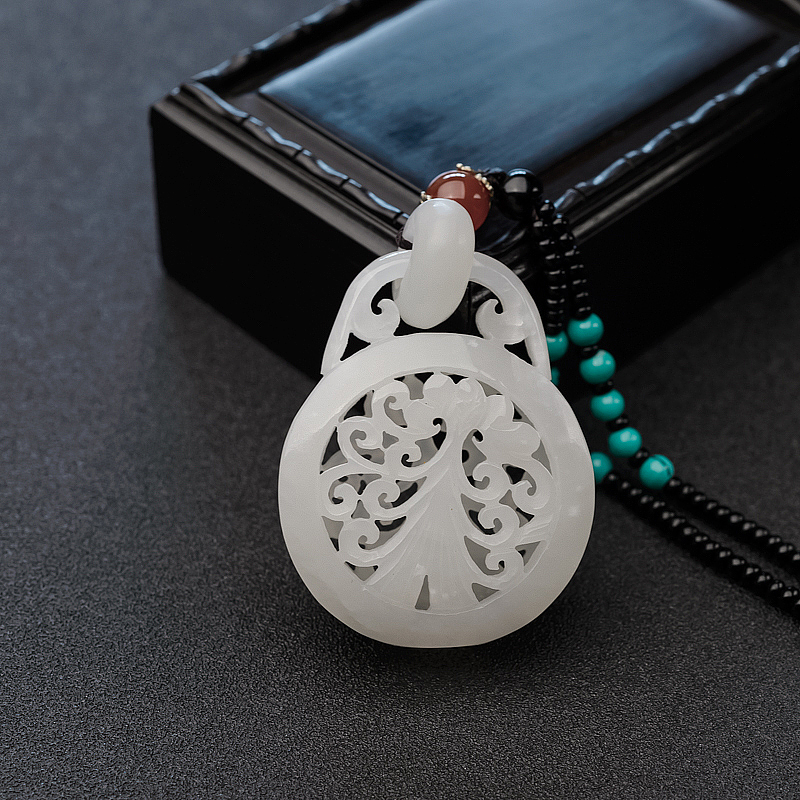 镂雕富贵如意吊坠-红掌柜