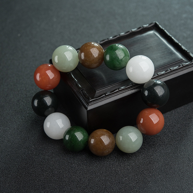 和田玉单圈手串-红掌柜