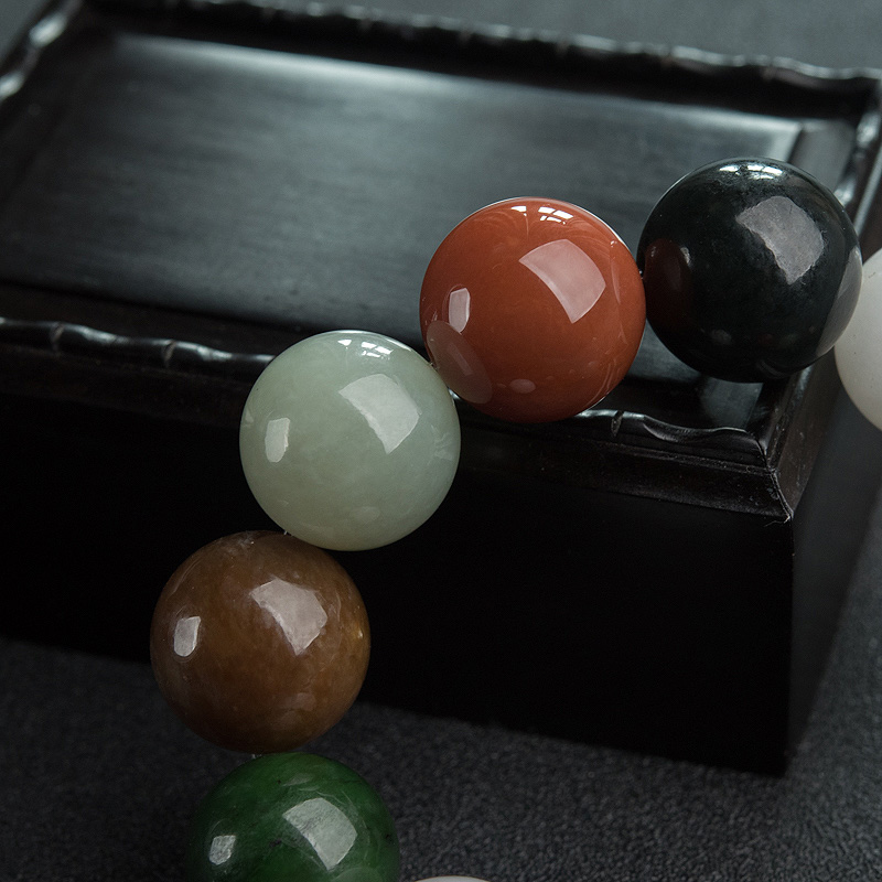 天然和田玉手串-红掌柜