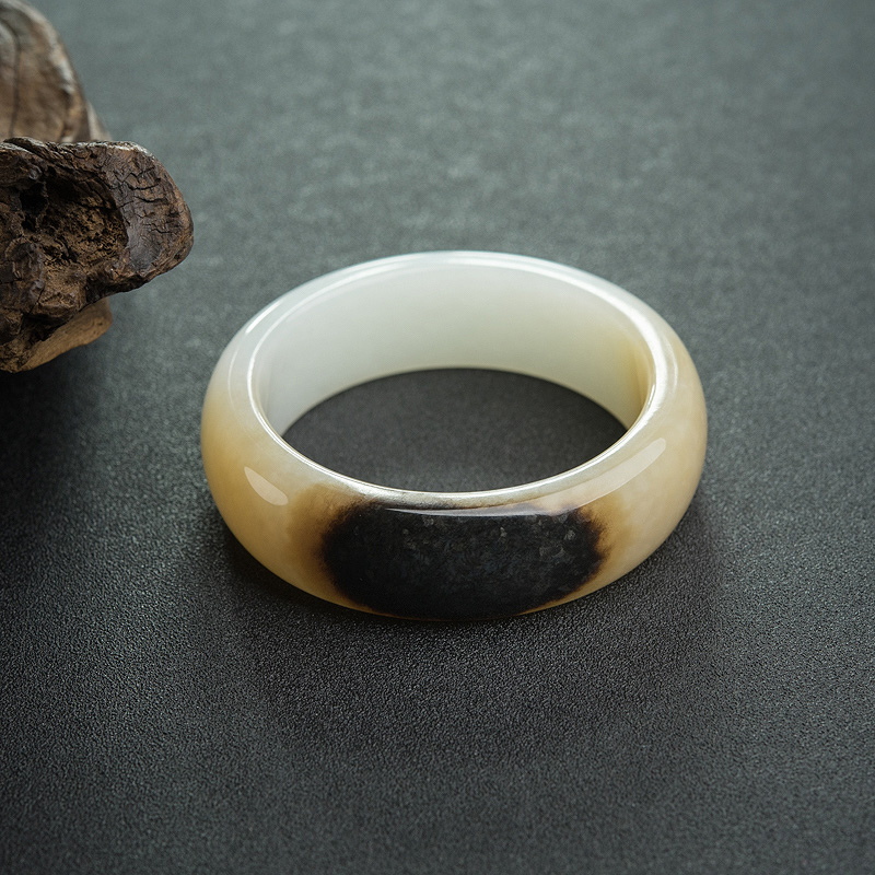 和田玉扁镯-红掌柜