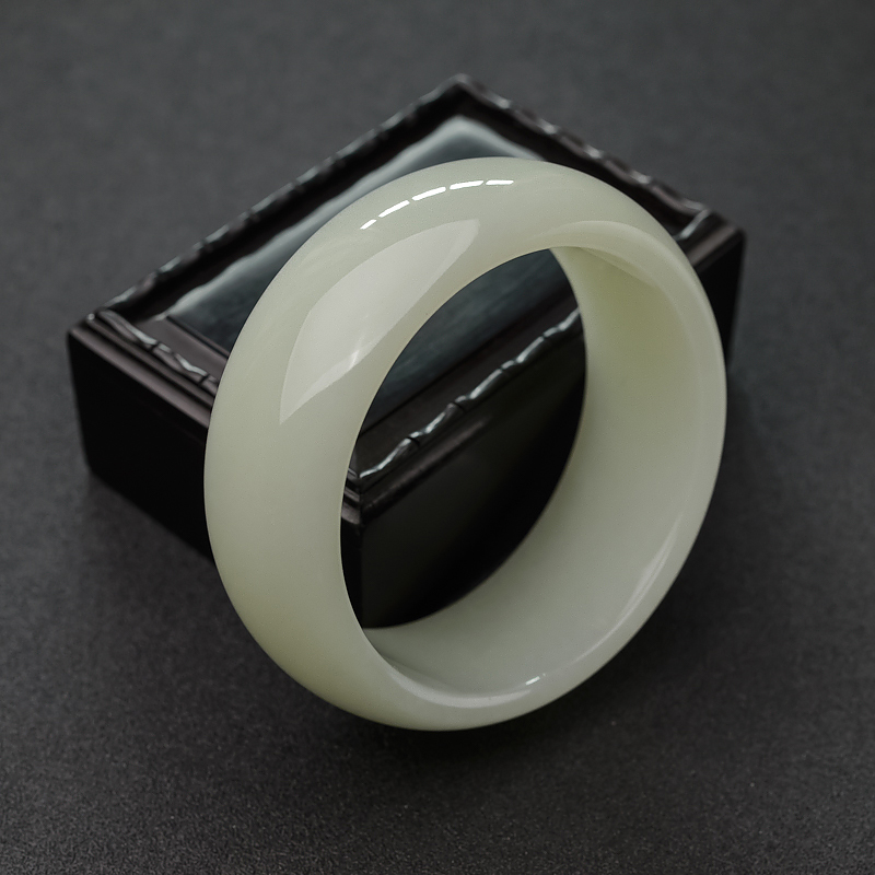 山料和田白玉扁镯-红掌柜