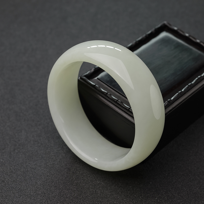 山料和田白玉扁镯-红掌柜