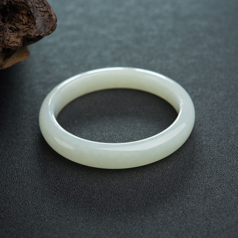 山料和田白玉平安镯-红掌柜