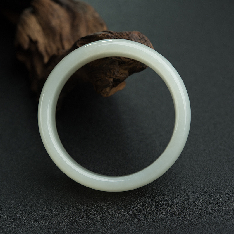 山料和田玉扁镯-红掌柜